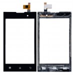 Touch Screen Digitizer For Intex Aqua A1 Black By - Maxbhi Com