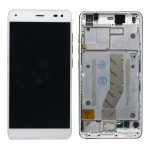 Lcd With Touch Screen For Lyf Earth 1 White By - Maxbhi Com