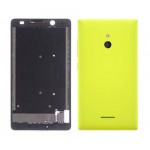 Full Body Housing For Nokia Xl Dual Sim Rm1030 Rm1042 Yellow - Maxbhi.com