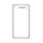 Back Panel Cover For Intex Aqua 3g Silver - Maxbhi.com