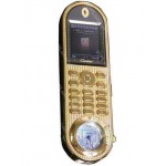 Back Panel Cover for Cartier Gold Clock Mobile Cell Phone - Black