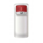 Back Panel Cover For Celkon C19 White Red - Maxbhi.com