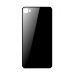 Back Panel Cover For Intex Aqua Glam Black - Maxbhi.com