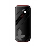 Back Panel Cover For Lemon Duo 419 Black Red - Maxbhi.com
