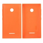 Back Panel Cover For Microsoft Lumia 435 Dual Sim Orange - Maxbhi Com
