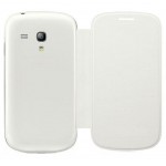 Flip Cover for Samsung I8190 Galaxy S3 mini White