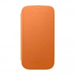 Flip Cover For Samsung Galaxy Note 2 N7100 Orange - Maxbhi Com