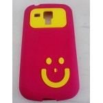 Smiley Back Case for Samsung Galaxy S Duos S7562 Red