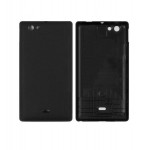 Back Panel Cover For Sony Xperia Miro St23a Black - Maxbhi Com