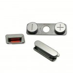 Home Button For Apple iPhone 4, 4G Mute and Power Button Blue