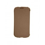 Flip Cover For Samsung I9305 Galaxy S3 Lte Brown By - Maxbhi.com