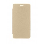 Flip Cover For Micromax Canvas Spark Q380 Gold By - Maxbhi.com