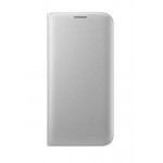 Flip Cover For Samsung Galaxy S7 Edge Silver By - Maxbhi.com