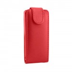 Flip Cover For Celkon C19 White Red By - Maxbhi Com