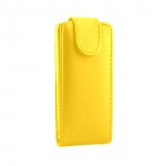 Flip Cover For Nokia 301 Dual Sim Yellow By - Maxbhi Com