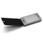 Flip Cover for Samsung F480 - Silver