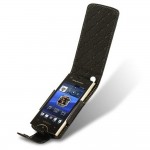 Flip Cover for Sony Ericsson Vivaz - Black