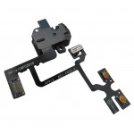 Audio Jack Flex Cable For Apple iPhone 4, 4G With Power Switch and Volume Button Black