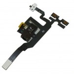 Audio Jack Flex Cable For Apple iPhone 4S With Power Button Black
