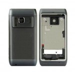Full Body Faceplate For Nokia N8 With Keypad Grey - Maxbhi Com
