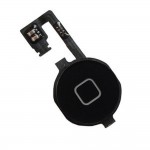 Home Button Flex Cable For Apple iPhone 4, 4G With Menu Button Black