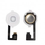 Home Button Flex Cable For Apple iPhone 4, 4G With Menu Button White