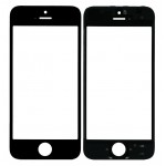 Replacement Front Glass For Apple Iphone 5 Black By - Maxbhi Com