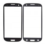 Replacement Front Glass For Samsung I9300 Galaxy S Iii Black By - Maxbhi Com