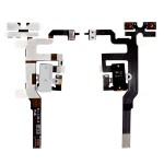 Volume Button Flex Cable For Apple Iphone 4s With Audio Jack White - Maxbhi Com