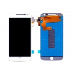 Lcd With Touch Screen For Moto G4 Plus White By - Maxbhi Com