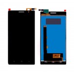 Lcd With Touch Screen For Lyf Wind 4 Black By - Maxbhi Com