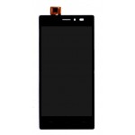 Lcd With Touch Screen For Lava X17 Gold Black By - Maxbhi.com