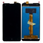 Lcd With Touch Screen For Lyf Wind 1 Black By - Maxbhi Com