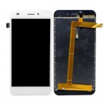 Lcd With Touch Screen For Lyf Wind 5 White By - Maxbhi Com