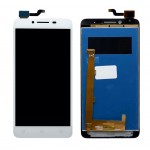 Lcd With Touch Screen For Lenovo A6600 Plus White By - Maxbhi Com