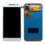 Lcd With Touch Screen For Moto G4 White By - Maxbhi Com