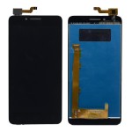 Lcd With Touch Screen For Lenovo A6600 Black By - Maxbhi Com