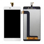Lcd With Touch Screen For Wiko Pulp Fab 4g White By - Maxbhi Com