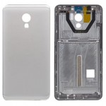 Back Panel Cover For Meizu Pro 6 Plus 128gb Silver - Maxbhi Com