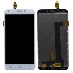 Lcd With Touch Screen For Intex Aqua Strong 5 2 White By - Maxbhi Com