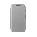 Flip Cover For Samsung Galaxy J3 Emerge Silver By - Maxbhi.com