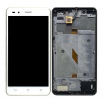 Lcd With Touch Screen For Intex Aqua Crystal White By - Maxbhi Com