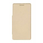 Flip Cover For Micromax Canvas 2 2017 Gold By - Maxbhi.com