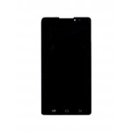 Replacement Front Glass For Panasonic P81 Black By - Maxbhi.com