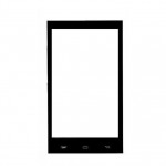 Replacement Front Glass For Spice Mi506 Stellar Mettle Icon Black By - Maxbhi.com