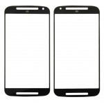 Replacement Front Glass For Moto E 2nd Genblack By - Maxbhi Com