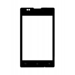 Replacement Front Glass For Sony Xperia E4g Dual Black By - Maxbhi.com
