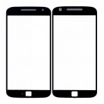 Replacement Front Glass For Motorola Moto G4 Plus Black By - Maxbhi Com