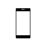 Replacement Front Glass For Spice Mi511 Black By - Maxbhi.com
