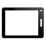 Replacement Front Glass For Bsnl Penta Tpad Is801c Black By - Maxbhi.com